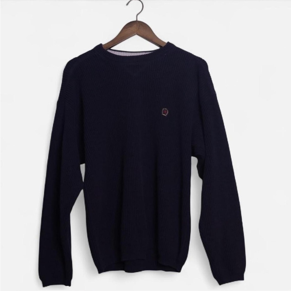 Tommy Hilfiger Men's Navy V-Neck Sweater